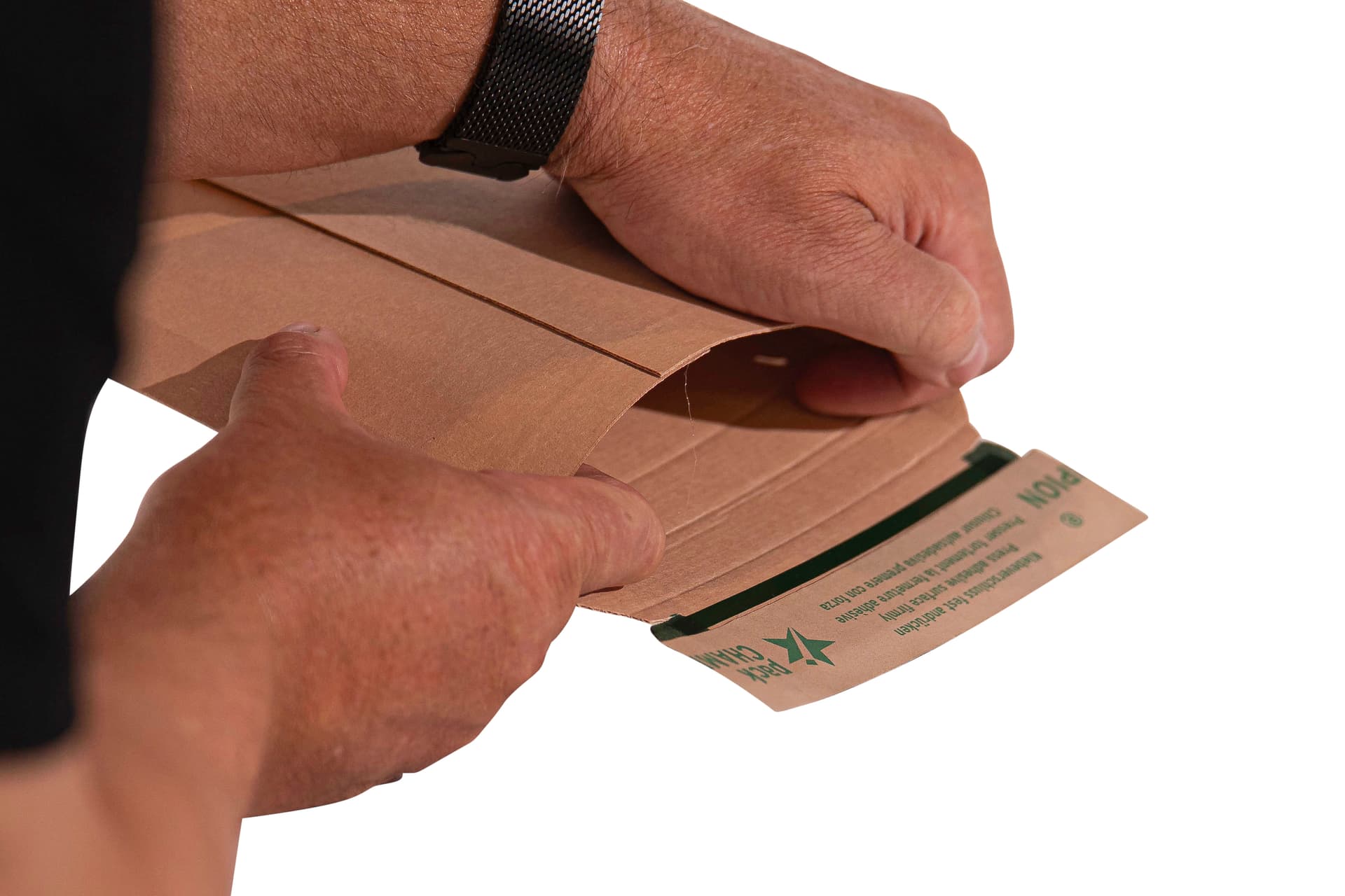 Versandtasche braun – Bild 2