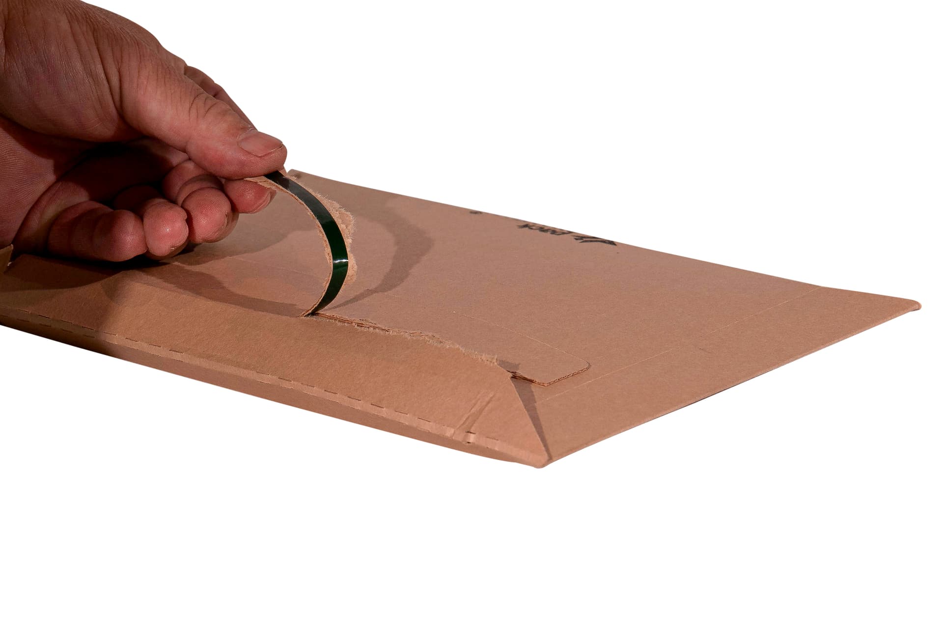 Versandtasche quer braun – Bild 6