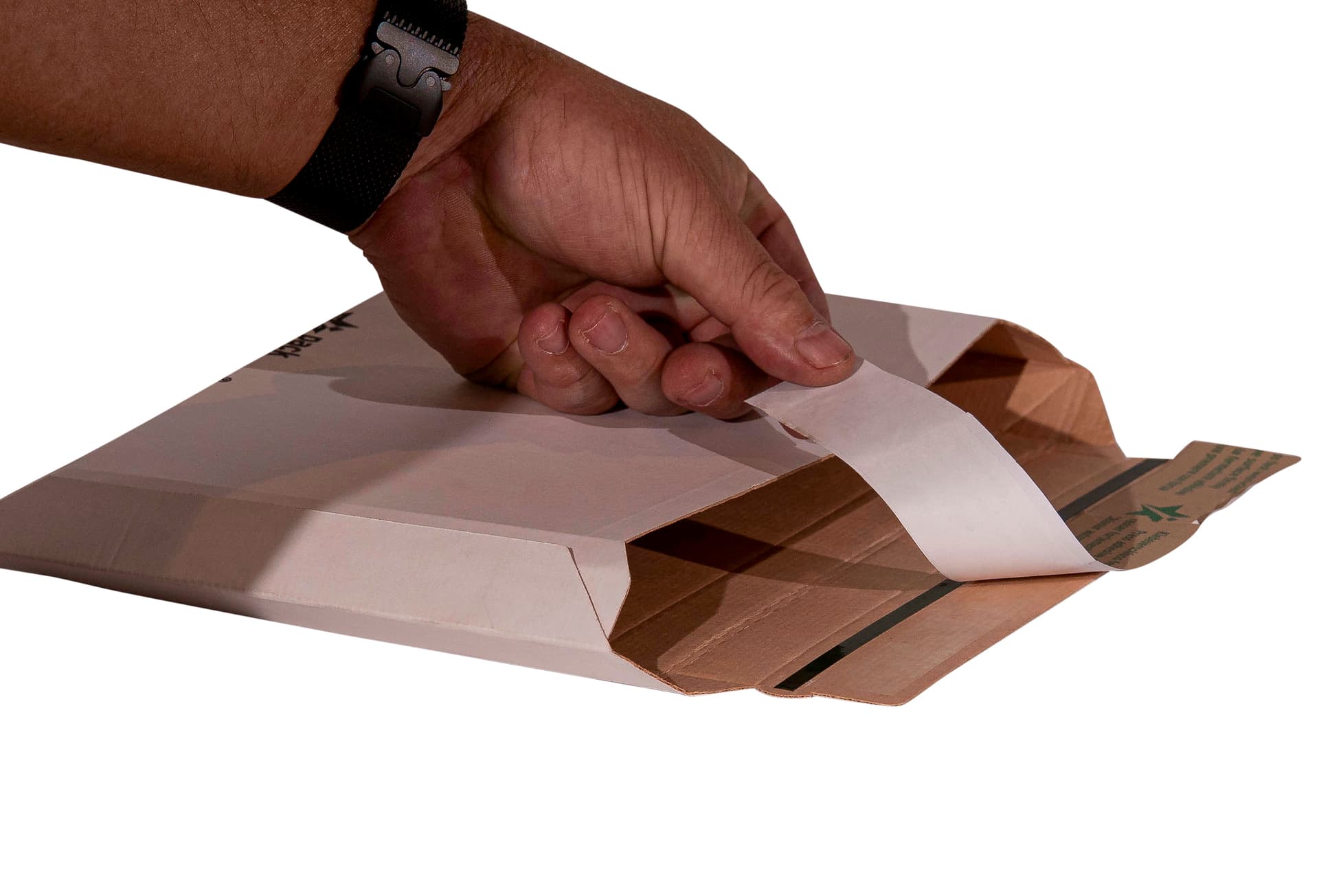 Versandtasche quer weiß – Bild 2