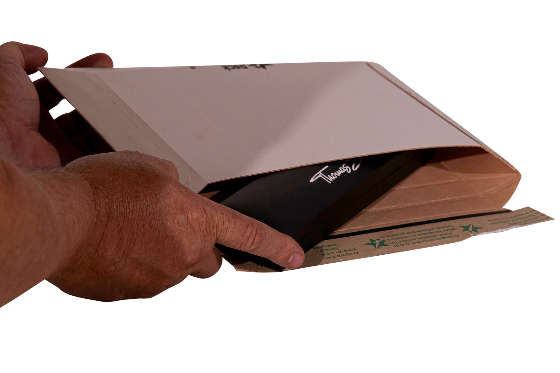 Versandtasche quer weiß – Bild 4