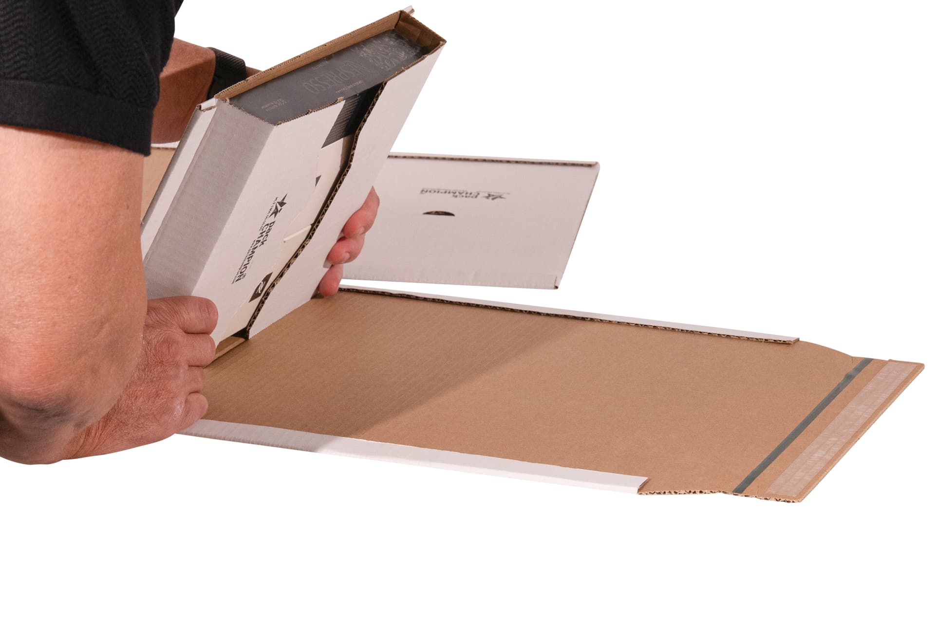 Wickelverpackung DIN A4 weiß 300x220x80 – Bild 4